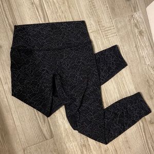 Lululemon Align Legging black floral size 6